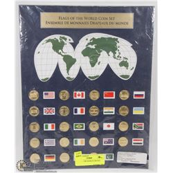 FLAGS OF THE WORLD COIN SET.