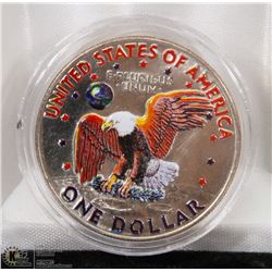 1978 COLORIZED IKE DOLLAR.