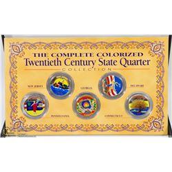 1999-2003 SET OF 5 COLORED STATEHOOD QUARTERS