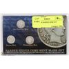 Image 1 : 3PC SILVER BARBER DIME SET
