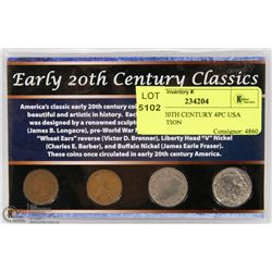 EARLY 20TH CENTURY 4PC USA COLLECTION