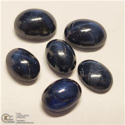 99) ENHANCED STAR SAPPHIRES, OVAL CABOCHONS,