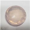 Image 1 : 39) GENUINE ROSE QUARTZ, ROUND CHEQUERBOARD,