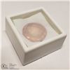 Image 3 : 39) GENUINE ROSE QUARTZ, ROUND CHEQUERBOARD,