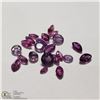 Image 1 : 83) GENUINE PINK SAPPHIRES, MARQUISE & ROUNDS,