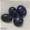 Image 1 : 81) 4 ENHANCED STAR SAPPHIRES, OVAL CABOCHON,