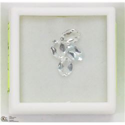 86) 4 GENUINE COLORLESS TOPAZ, APPROX 4 CTS