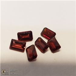 26) GENUINE GARNET, RECTANGULAR SHAPED, APPROX