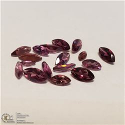 45) GENUINE GARNETS, MARQUISE, APPROX 4 CTS