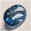 Image 2 : 91) BLUE TOPAZ, OVAL, LARGE STONE, APPROX 30 CTS