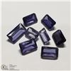 Image 1 : 84) GENUINE IOLITES, RECTANGULAR ASSORTED SIZES,