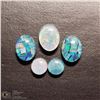 Image 1 : 89) GENUINE OPAL TRIPLETS, APPROX 4 CTS