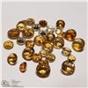 Image 1 : 96) GENUINE CITRINES, 2-4MM ROUNDS, APPROX 4 CTS