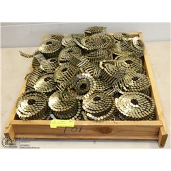 FLAT OF ROOFING NAILS.