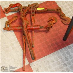 LOT OF 3 COMMERCIAL RATCHET TIE DOWNS