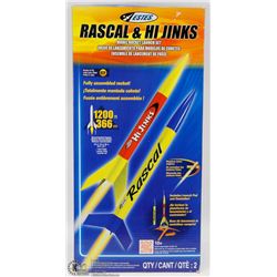 NEW ESTES RASCAL & HI JINKS MODEL ROCKET LAUNCH SE