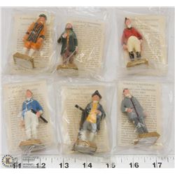 LOT OF 6 FRAMED CANADIAN FIGURES INCL THOMPSON,