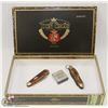 Image 1 : DON TOMAS CIGAR BOX WITH 2 POCKET KNIVES AND A