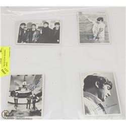 LOT OF 8- 1964 BEATLES TRADING CARDS (2 SIDED).
