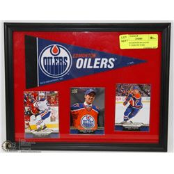 FRAMED CONNOR MCDAVID HOCKEY CARD PICTURE