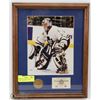 Image 1 : FRAMED PICTURE OF CURTIS JOSEPH WITH COA.