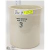 Image 1 : 9) 3 GALLON ALBERTA POTTERIES CROCK MADE IN