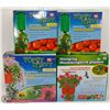 Image 1 : LOT OF 4 TOPSY TURVY HANGING PLANTERS.