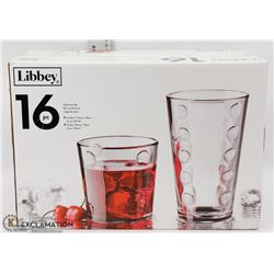 LIBBEY EXCLAMATION GLASSWARE SET
