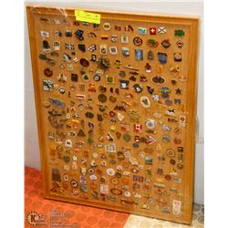 VINTAGE LARGE DISPLAY OF PINS