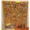 Image 1 : LARGE DISPLAY OF VINTAGE PINS CITIES