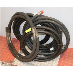 LOT OF 6 RUBBER GAS HOSES - UNKNOWN LENGTH
