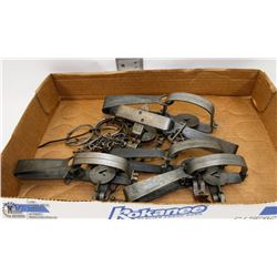 LOT OF 5 ONEIDA VICTOR ANIMAL TRAPS.