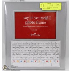 HALLMARK "SAY IT YOURSELF" PHOTO FRAME