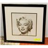 Image 1 : FRAMED MARILYN MONROE PICTURE.