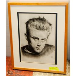 FRAMED JAMES DEAN PICTURE