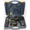 Image 1 : MASTERCRAFT 12 DRILL IN CASE WITH 2 BATTERIES