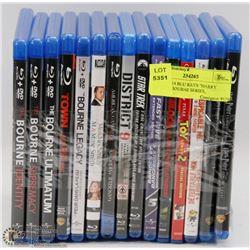 FLAT OF 14 BLU RAYS "HARRY POTTER, BOURNE SERIES,