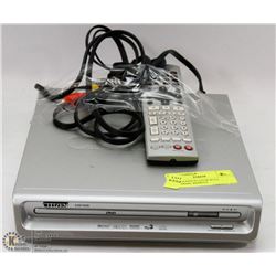 CITIZEN DVD PLAYER WITH UNIVERSAL REMOTE