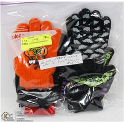 6PK CHILD HALLOWEEN GLOVES