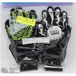 6PK YOUTH HALLOWEEN GLOVES