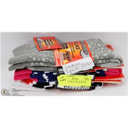 2PK LADIES HEAT WAVE SOCKS