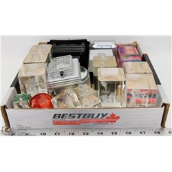 FLAT OF LASER ENGRAVED GLASS DECORATIONS