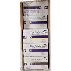 LOT OF 8 SAFETY ZONE EARLOOP FACE MASKS