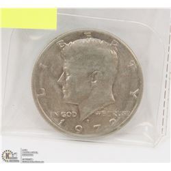 1972 AMERICAN KENNEDY HALF DOLLAR COIN