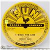Image 1 : TIN SIGN OF JOHNNY CASH RECORD