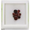 Image 1 : 14) GENUINE GARNETS, ROUND CABOCHON, APPROX