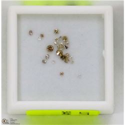 56) GENUINE DIAMONDS, ROUNDS, APPROX 0.50 CTS