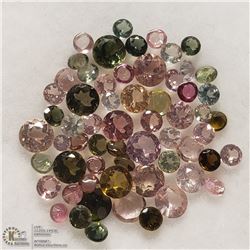 62) GENUINE MULTI-COLOR TOURMALINE, 1.5 TO 4MM