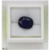 Image 1 : 70) ENHANCED BLUE SAPPHIRE, OVAL, APPROX 10 CTS