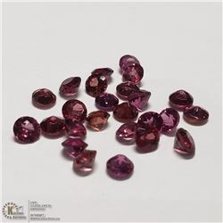 77) GENUINE GARNETS, ROUNDS, APPROX 4 CTS